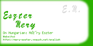 eszter mery business card